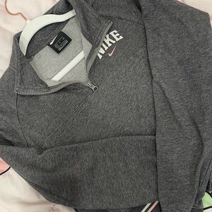 Nike Dark Gray Quarter-Zip Sweatshirt